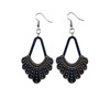 RBG Ruth Bader Ginsburg Dissent Collar Earrings from Black Stained