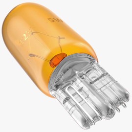 Magnet Magnet Pack of 2 YW5W Halogen Wedge Bulbs 12 V 5 W T10 W2.1 x 9.5D for Indoor and Outdoor Use for Cars and Motorcycles, Orange