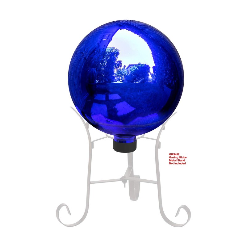 Alpine Corporation GLB292BL Gazing Globe, 10"L x 10"W x 12"H,