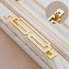 WJXFHTD 4PCS Art Decor Drawer Pulls, Chinese Hollow Gold Handle