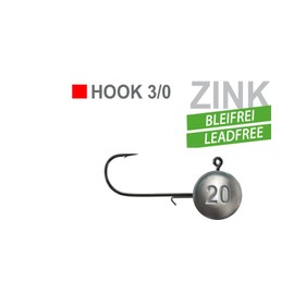 Set Lead-Free Jig Heads, 2 Packs Jenzi Leadfree Jig Heads, Jig Heads, 8 Pieces, Hook Size 3/0, 20 Gram, Environmentally Friendly