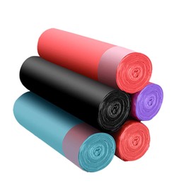 Handle Waste Bags,Drawstring Trash Bags | Portable Drawstring Kitchen Waste Bags, Garbage Can Liners for Bedroom, Offices