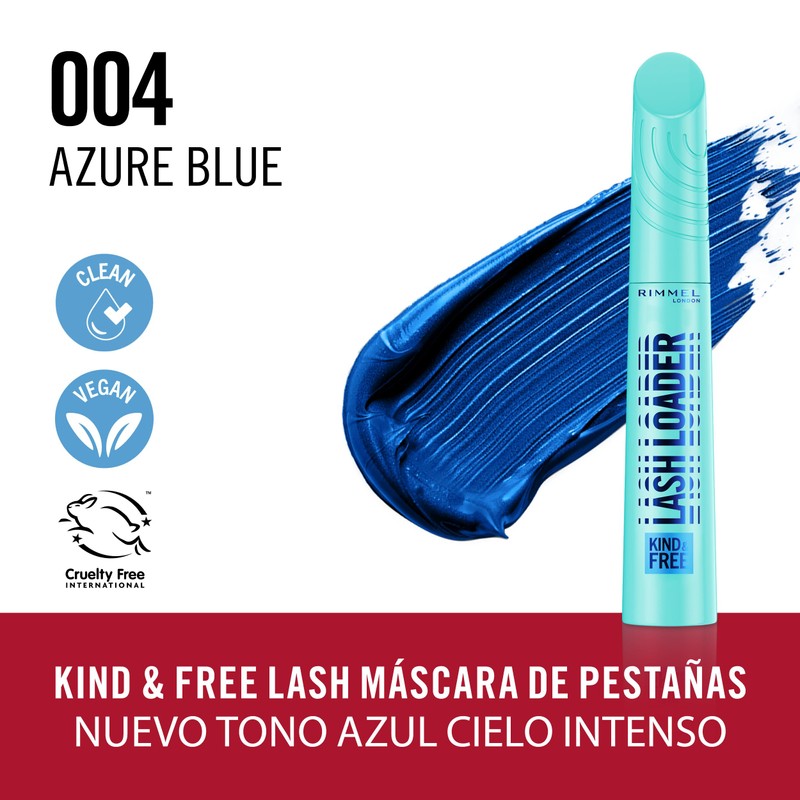 Rimmel Kind & Free Lash Loader Mascara, Azure Blue, Volumengebende