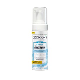 Dickinson's Witch Hazel Exfoliating Bubble Toner with 0.5% Salicylic Acid Glycolic Acid Niacinamide |Cleanses pores, smooths texture, and brightens skin. Alcohol-free and fragrance-free / 살리실산 글리콜산 나이아신아마이드가 0.5% 함유된 디킨슨의 위치 헤이즐 각질 제거 버블 토너 | 모공을 깨끗하게 하고 텍스처를 매끄럽게 하며 피부를 밝게 해줍니다 무알코올 무향