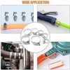 XSAJU Hose Band, Stainless Steel, Set of 10, 0.2 -