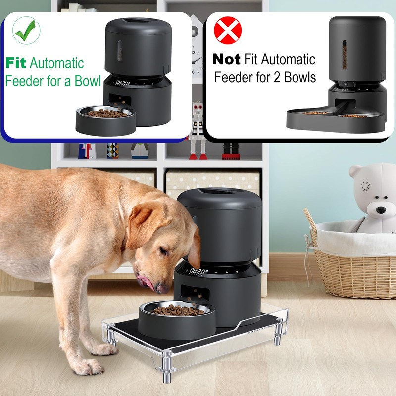Beautyflier Raised Dog Feeder Stand Elevated Holder for Automatic Cat