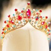 Jovono Rhinestone Crowns and Tiaras Bridal Wedding Crown Bridal Crystal