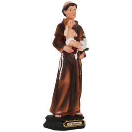 Cannan St. Antonio 8.5"" San Antonio Con El Niño Jesus Doctor De La Iglesia Resin Religious Figure, 13031A