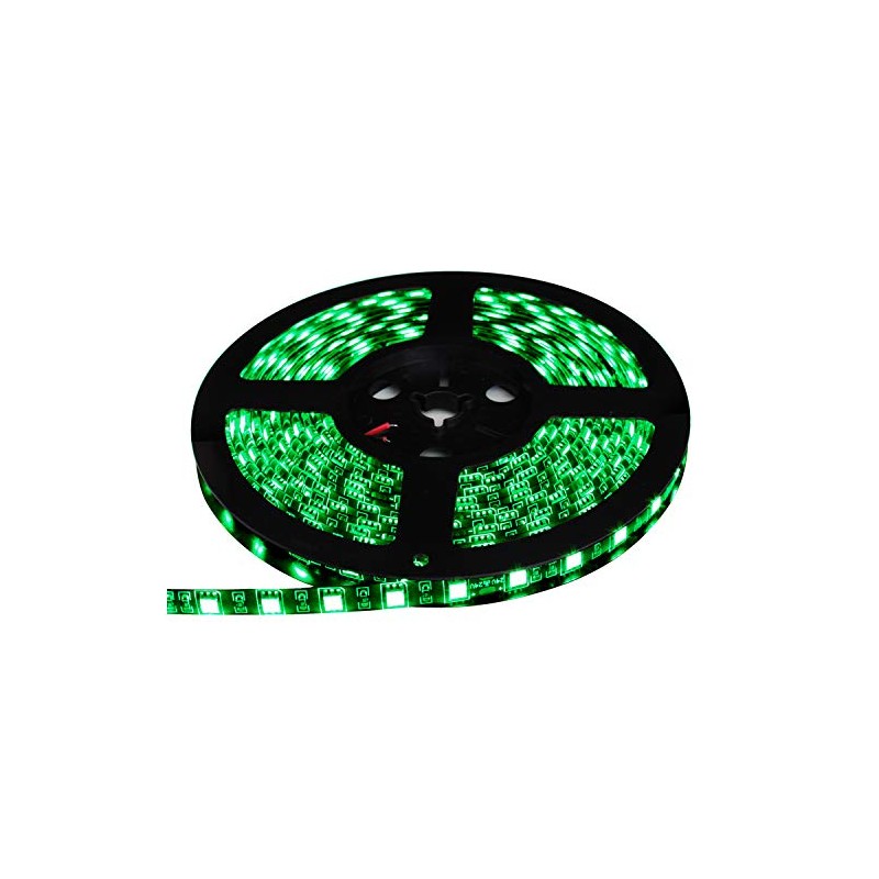24V Waterproof LED Tape Light 5 Meters 3 Tips (Green