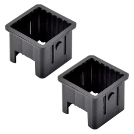 2 Pack Square Tube Inserts Sleeve Converter Edge Length 50mm to 40mm PE Inner Adapter for Glide Tubes Sliding Height Fitness Equipment Training Exercise Machine