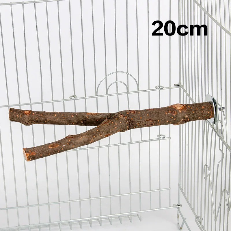1pcs 15/20/30cm Birds Accessories Bird Cage Sticks Wooden Stuff Stand