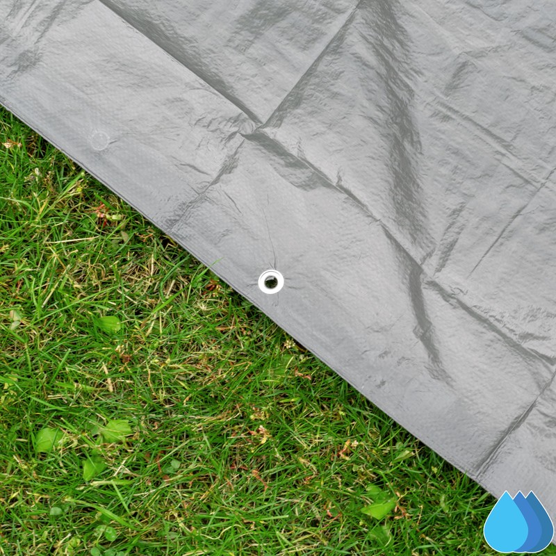 Grey Lightweight Tarpaulin - Multi-Purpose Waterproof Sheet for Outdoor Use,
