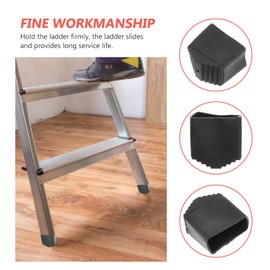 Healeved 2 Stück Klappleiterfußabdeckungen Gummibeinspitzen Leiterfußabdeckungen Rutschfeste Leiterfußpolster