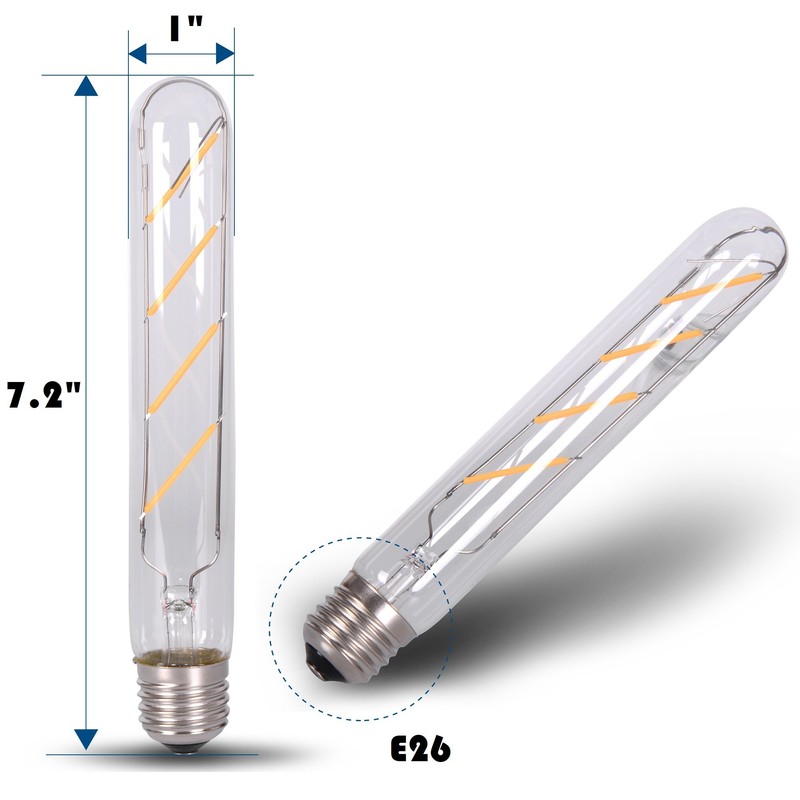 DC 12V Low Voltage E26 Medium Base T30 Glass Tube