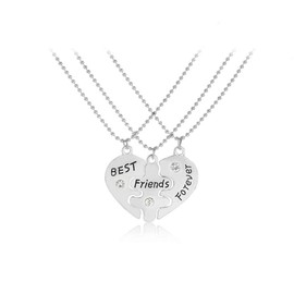 Best Friends Necklaces Set Best Friend for Teen Girls BFF Friendship Necklaces for 3