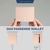 VON HEESEN Men's Leather Wallet with Coin Compartment and RFID