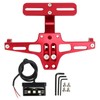 Motorcycle License Plate Mount Adjustable License Plate Holder with Taillight