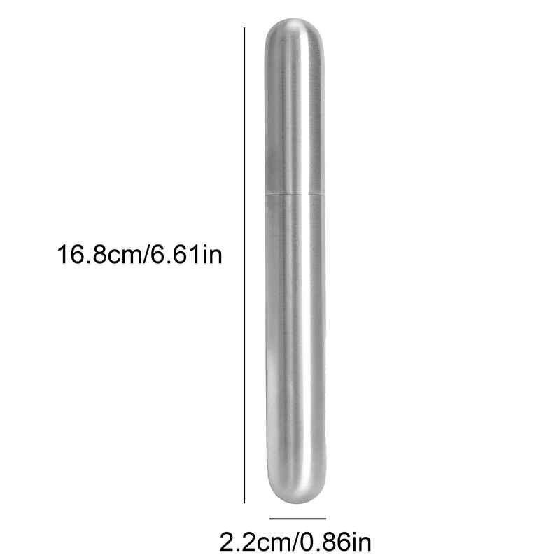 1Pcs Stainless Steel Cigar Case Cigar Tube Portable Carrying Cigar