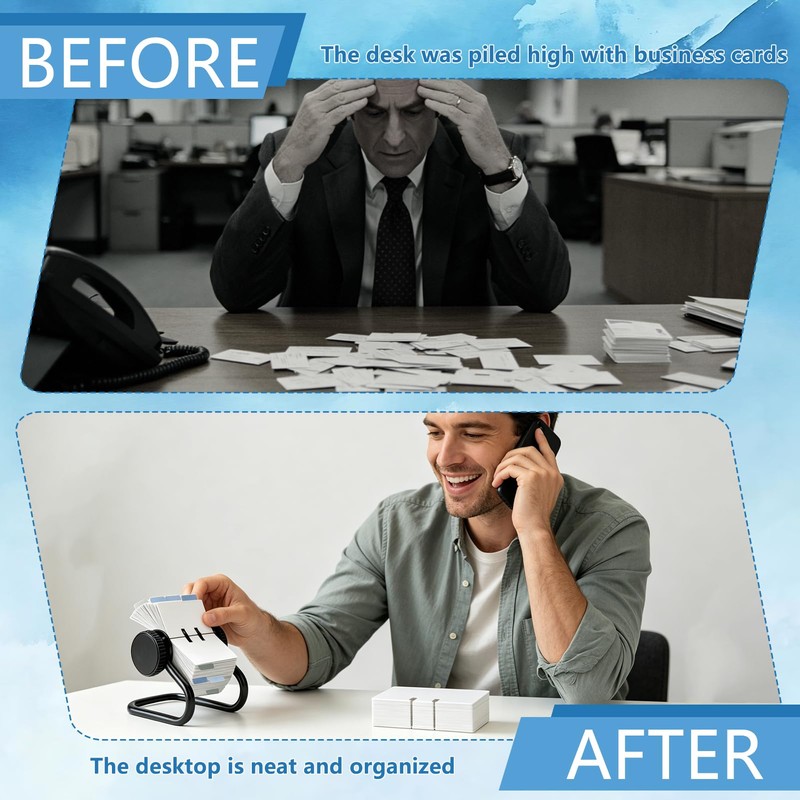 400 Pcs Business Cards Refill Kit Compatible with Rolodex Card