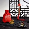 3 Pieces Feng Shui Money Frog Chinese Knot Lucky Coins