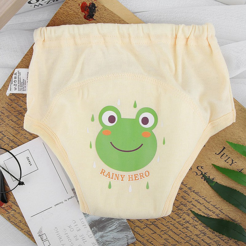4PCS Baby Cloth Cartoon Waterproof Diapers Nappies Toddler 4 Layers