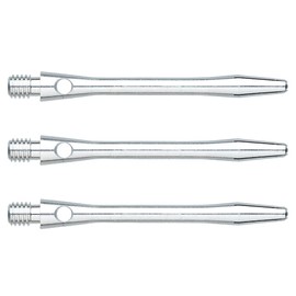 WINMAU Plain Aluminium Medium Dart Stems - 1 Set per Pack (Total 3 Waves)