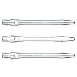 WINMAU Plain Aluminium Medium Dart Stems - 1 Set per Pack (Total 3 Waves)