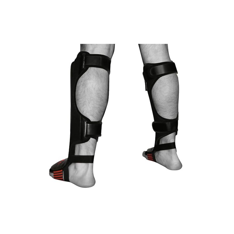 Meister Leg Protectors Leg Support Boxing Kickboxing Cowhide Leather Small/Medium