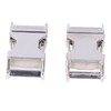 4Pcs Side Release Buckle 25x47mm Zinc Alloy Glossy Durable Wide