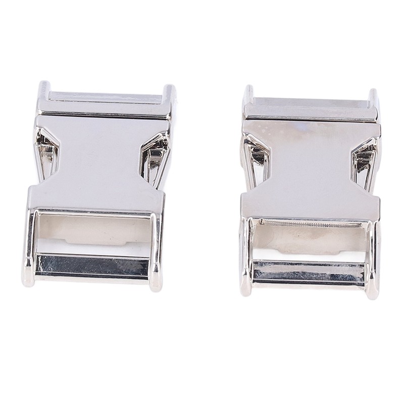 4Pcs Side Release Buckle 25x47mm Zinc Alloy Glossy Durable Wide