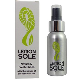 Lemon Sole Lemon Sole Natural Shoe Freshener & Deodoriser with 6 Powerful Essential Oils for Long-Term Odour Control, Great for Sports, Fresh Lemon Scent. Lemon Fresh shoes every day.