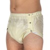 Suprima 1-252-040 Unisex Incontinence PVC Briefs with Buttoned Design Size