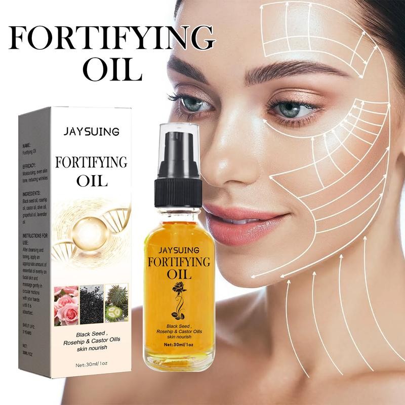 JAYSUING Organic Face Serum with Castor, Black Seed, Rosehip, and