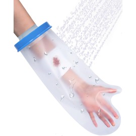 CureSquad Cast Shower Cover Arm, Cast Covers for Shower Arm, Waterproof Cast Cover Arm Adult, Soft Comfortable Arm Cast Protector for Shower, Reusable Arm Shower Cover Post Surgery Gifts