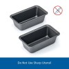 Unbranded Nonstick Mini Loaf Pans 2 Pack Carbon Steel Bakeware
