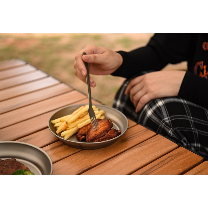 Boundless Voyage Ultralight Titanium Dish with Carry Bag Outdoor Camping