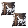 LOMADIA Cow Print Pillow Case Sets,Ployester Sofa Throw Pillow Cover