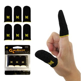 6 Pack Mobile Gaming Corps ClawSocks Phone Gaming Finger Sleeves - Carbon