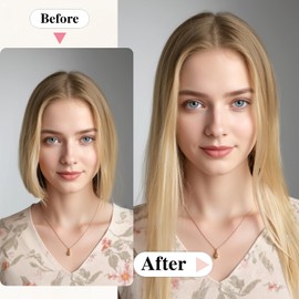 Benehair Straight Hair Extensions 24 Inches Invisible Wire Hair Extensions Clip in Synthetic Secret Headband Hairpieces Ash Blonde Hair Pieces for Women(Ash Blonde, 120g)