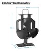 Wiltec Fireplace Fan with 3 Blades 50 to 300 °C,