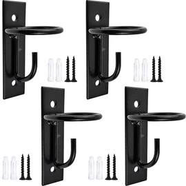 ROYHOO 4PCS Bucket Hooks for Horses Equestrian Bucket Hook Metal Water Bucket Hangers Horse Stalls Feed Bucket Barn Farmhouse Supplies (4)