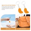 Holibanna Pack of 2 Simulation Fruit Orange Key Fob Artificial