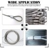 Glarks 315-Pieces 8 Sizes Aluminum Crimping Loop Sleeve Double Barrel