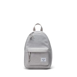 Herschel Supply Co. Classic Mini Backpack, Mini - 6.5L, Light Grey Crosshatch