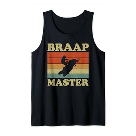 Retro Braap Master Funny Snowmobiling Apparel Sled Lover Tank Top
