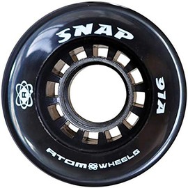 Atom Snap Indoor Outdoor Wheels (Black, Set of 8)