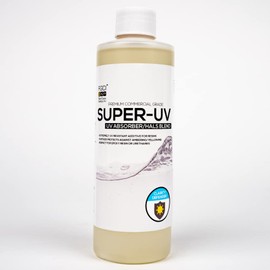 Super UV Inhibitor Additive 8 oz. Bottle for Epoxy Resin - Protects Against Yellowing & Highest UV Resistance! Perfect for Preserving The Clarity of Serving Trays, Coasters, River Tables, and More!