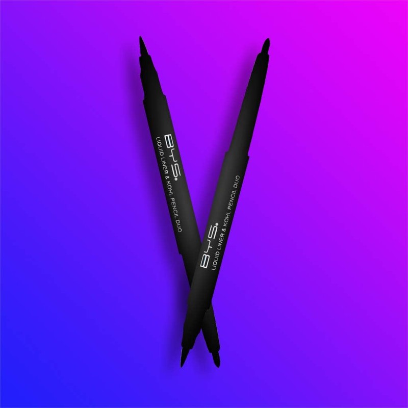 2 en 1 delineador duo kohl- liquido y lapiz -