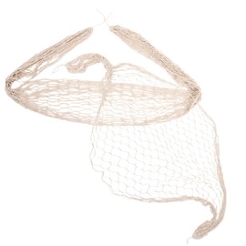 FELTECHELECTR 1 Set Nautical Fishing Net Wall Hanging Decor Beige Decorative Fishnet for Ocean Themed Wall Art for Living Room Bedroom and Party Decorations