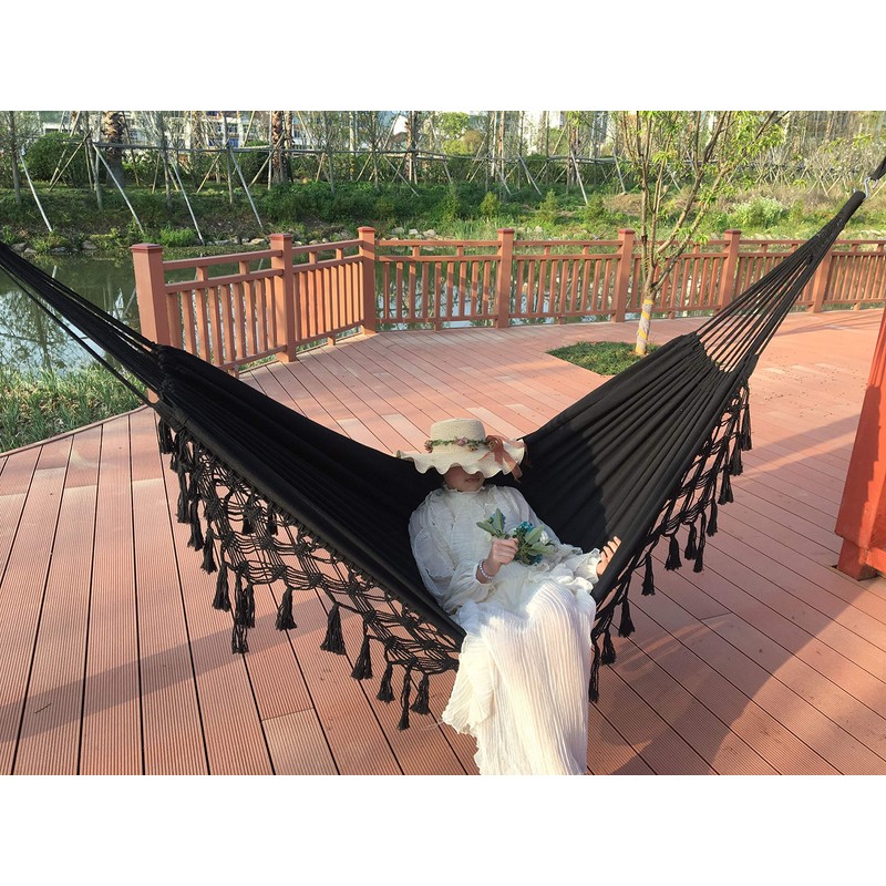 Hammock Double Hammocks for Outside Camping Cotton Canvas Fabric Brazilian